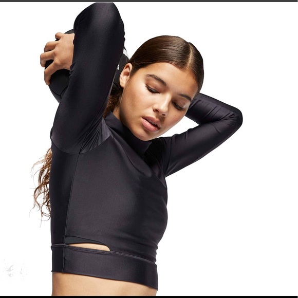 Nike Tops - New Nike Tech Pack long sleeve cut out crop top M